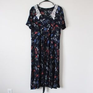 80s Floral Dress